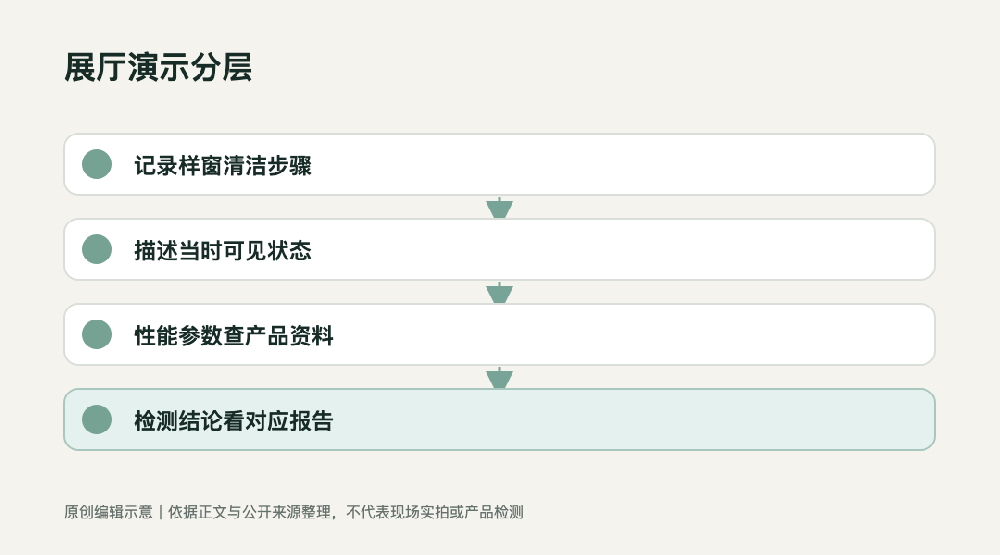 原创信息图：展厅样窗擦得干净，不等于门窗性能有了证明